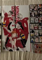 ハイキュー 少年ジャンプ 韓国国家代表 インタビュー ポスター / 烏野高校 団体 ステッカー