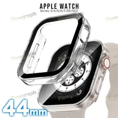apple Watch カバー アップルウォッチ フラットケース 4/5/6/7/8/9/se/se2/se3 FF CL 44mm