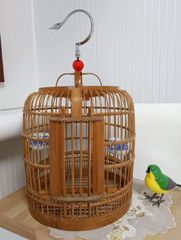 アラーム付き鳥かご時計 中古動作品 レトロ ゼンマイ時計 - メルカリ