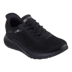 スケッチャーズ レディース シューズ スニーカー Skechers Hands Free Slipins BOBSport Squad Chaos Current Muse Womensneakers Black ブラック