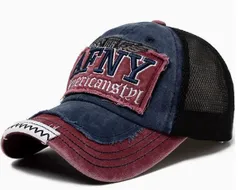 ビンテージ　ダメージ　色あせ　メッシュキャップ　サイズ調整可能　メンズ　レディース