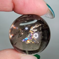 天然石 シトリンクォーツ スフィア 爆虹 台座付き⭐️2562 - メルカリ
