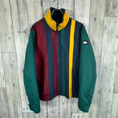 TOMMY HILFIGER トミーヒルフィガー PRIMALOFT プリマロフト フード収納 マウンテンパーカー フルジップ 中綿 ダウンジャケット ジャンパー メンズ M サイズ