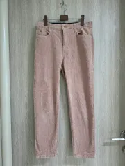 ピンク コーデュロイ パンツ M