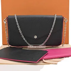 ルイヴィトン エピ 2way ポシェットフェリシー ショルダーバッグ ブラック×ピンク Aランク lv78106mt