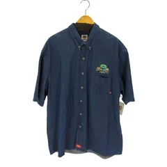ディッキーズ Dickies 刺繍デザイン デニムワークシャツ メンズ  2XL