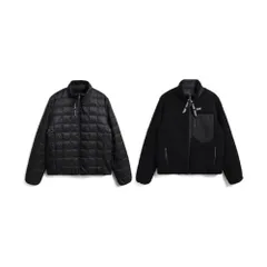 新品 [タイオン] ユニセックス マウンテン リバーシブル ダウン×ボア ジャケット(TAION-R102MB)