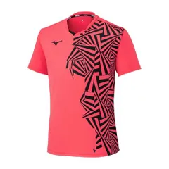 新品 テニス バドミントンウェア ゲームシャツ 吸汗速乾 ダイナモーションフィット 部活 62JAC027 ユニセックス ラディアントレッド M