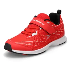 新品 [シュンソク] スニーカー キッズ 男の子 子供靴 軽量 16~25cm 2E SJJ 2410 レッド 18.0 cm 2E