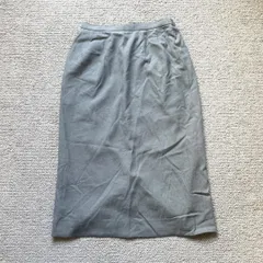 【美品】jun ashida タイトスカート サイズ7 ウール混 グレーのサムネイル