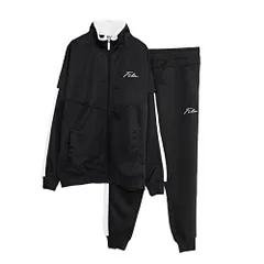 新品 FILA WEB限定 筆記体刺繍 配色切替 ビックシルエット ジャージ セットアップ FH7950