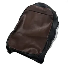 新品 ヤマハ YB-1 58E 専用設計 シートカバー日本製 厚手生地 生地色 茶 黒ツートン パイピング 黒 ステッチ後部 透明 張替タイプ CHRIS YCH2039 C60C10P10S0