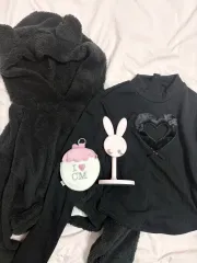 地雷系 くまファーWHOフーディー Tシャツ ニット 部屋飾りアイテム まとめ 地雷系 量産型 地雷系 量産型