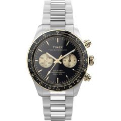 Free Shipping: Timex Men's L Waterbury Quartz Watch, Black/Silver