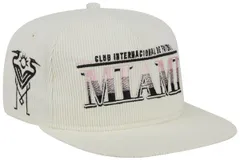 【送料無料】 ニューエラ レディース 帽子 アクセサリー New Era Adult Inter Miami CF 2024 Golfer Rope Off White Adjustable Hat NoColor