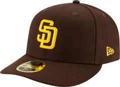 【送料無料】 ニューエラ メンズ 帽子 アクセサリー New Era Mens San Diego Padres Brown 59Fifty Low Crown Fitted Hat NoColor