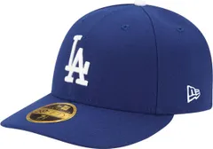 【送料無料】 ニューエラ メンズ 帽子 アクセサリー New Era Mens Los Angeles Dodgers 59Fifty Game Royal Low Crown Authentic Hat NoColor