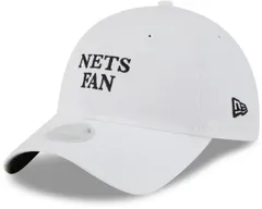 【送料無料】 ニューエラ レディース 帽子 アクセサリー New Era Womens Brooklyn Nets White Team Fan 9Twenty Adjustable Hat NoColor