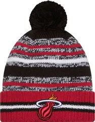 【送料無料】 ニューエラ レディース 帽子 アクセサリー New Era Adult Miami Heat Black Cheer Knit Hat NoColor