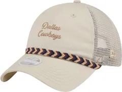 【送料無料】 ニューエラ レディース 帽子 アクセサリー New Era Womens Dallas Cowboys Beige Friendship Tan 9Twenty Adjustable Hat NoColor