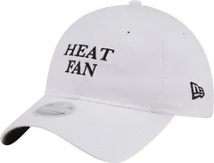 【送料無料】 ニューエラ レディース 帽子 アクセサリー New Era Womens Miami Heat White Team Fan 9Twenty Adjustable Hat NoColor