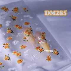 人気 3D ネイルシール 花 ローズ バラ 花 フラワー 和風 ネイルアート デコ用品 貼る 手作り素材 DM285