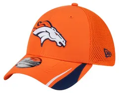 【送料無料】 ニューエラ レディース 帽子 アクセサリー New Era Adult Denver Broncos Orange Linear 39Thirty Adjustable Hat NoColor