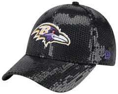 【送料無料】 ニューエラ レディース 帽子 アクセサリー New Era Womens Baltimore Ravens Black Sequin 9Forty Adjustable Hat NoColor