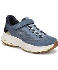 ライカ レディース シューズ スリッポン・ローファー スニーカー Ryka Womens Devotion Max Fisherman SlipOn Sneakers Flintstone Blue Mesh Fabric ブルー