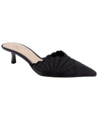 ジュウェルダグレイミシュカ レディース シューズ スリッポン・ローファー Jewel Badgley Mischka Womens Palmer SlipOn Evening Mule Black Satin ブラック
