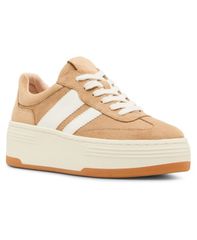 マッデンガール レディース シューズ スニーカー プラットフォーム レース Madden Girlivvyy Platform LaceUp Sneakersand Multi サンド