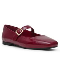 アンクライン レディース シューズ パンプス ニット Anne Klein Womens Mabel Knit Mary Jane Flats Bordeaux
