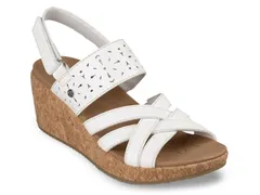 スケッチャーズ レディース シューズ サンダル Skechers Arch Fit Beverlee 20 Natural Era Wedge Sandal White ホワイト