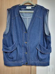 インディゴデニム オーバーサイズ デニム ベスト