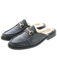 『美品』CAMINANDO クロッグサンダル サボサンダル ブラック レザー　8 美品』CAMINANDO クロッグサンダル サボサンダル ブラック レザー 8
