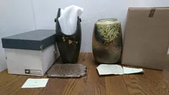 D58433 信楽焼 花器 花瓶 2点