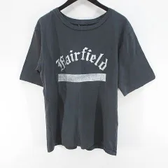 株式会社ラクラス 半袖 Tシャツ カットソー プリント 丸首 ユーズド加工  