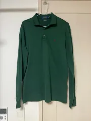 ポロ ラルフローレン 長袖 カラーTシャツ グリーン