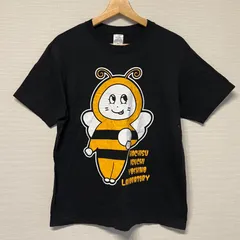 (^w^)b Printstar プリントスター プリントTシャツ ハチキャラクター デザインTシャツ 半袖T 謎T メンズ レディース ユニセックス サイズM OM10433HG