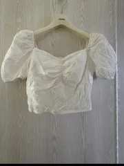 ルルソウル ブラウス スクエアネック 刺繍