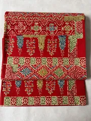 染洒落帯　花他　赤系