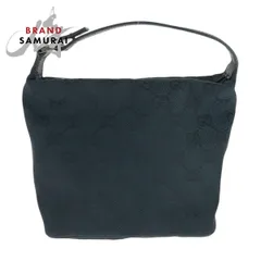 美品 GUCCI グッチ ブラック 黒 シルバー金具 GGキャンバス 039 1147 ハンドバッグ アクセサリーポーチ レディース 504794【中古】