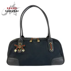 GUCCI グッチ シェリーライン プリンシー ブラック 黒 GGキャンバス 161720 ショルダーバッグ ミニボストンバッグ レディース 506149【中古】