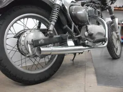 エストレヤ250 専用 rs.yokota製 ステンレス ファネルタイプマフラー