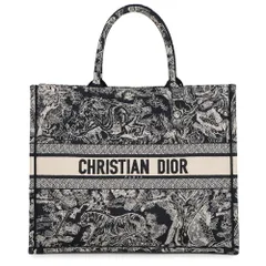 ディオール トートバッグ リバース トワル ドゥ ジュイ エンブロイダリー ブックトート ラージ M1286ZRGO