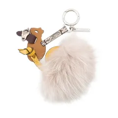 フェンディ バッグチャーム リス レザー/ファー/パイソン FENDI
