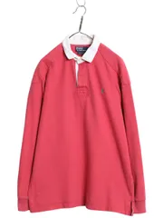 【お得なクーポン配布中!】 90s ポロ ラルフローレン 長袖 ラガーシャツ メンズ XL オールド ラグビー 長袖シャツ ポロシャツ カットソー ヘビーウェイト 大きいサイズ