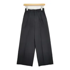 Y's bis i wish ツータック ワイドスラックスパンツ IK-P08-903 パンツ ブラック レディース ワイズビス/Yohji【中古】6-0215G♪