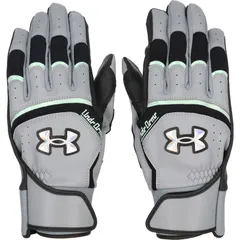 UNDER ARMOUR アンダーアーマー UAヤード プロ バッティンググローブ 野球 ソフトボール バッティンググラブ 6001314-055、(055)Silver