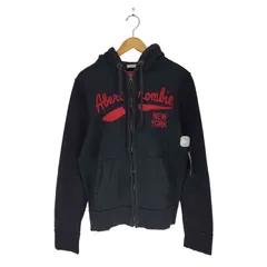アバクロンビーアンドフィッチ Abercrombie ＆ Fitch ロゴ刺繍ジップパーカー メンズ JPN：M 